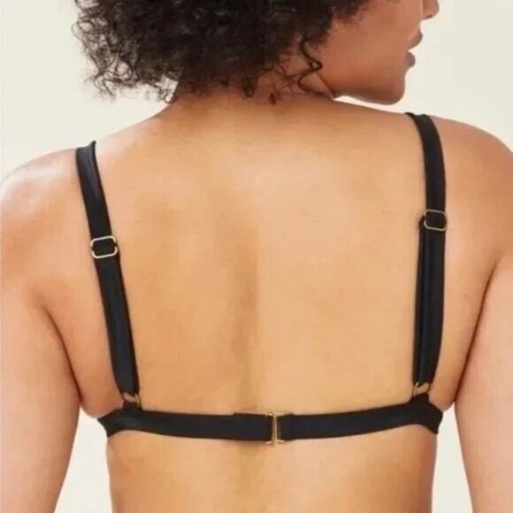 NWT Andie Swim The Caicos Triangle Bikini Top Removable Cups M Lavender #3021 - Picture 5 of 14